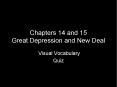 Chapters 14 and 15 Great Depression and New Deal PowerPoint PPT Presentation