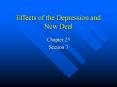 Effects of the Depression and New Deal PowerPoint PPT Presentation