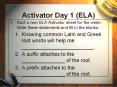 Activator Day 1 (ELA) PowerPoint PPT Presentation