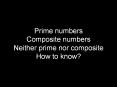 Prime numbers Composite numbers Neither prime nor composite How to know? PowerPoint PPT Presentation