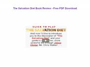 The Salvation Diet Book Review - Free PDF Download