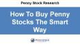 How To Buy Penny Stocks The Smart Way