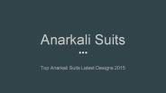 Top Anarkali Suits Latest Designs 2015