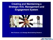 Creating a Strategic KOL Management System