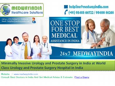Best Urology and Prostate Surgery Hospital in India