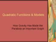 Quadratic Functions
