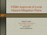 FEMA Approval of Local Hazard Mitigation Plans