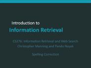 CS276: Information Retrieval and Web Search