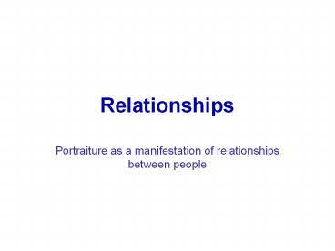 Relationships