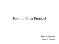 Point-to-Point Protocol PowerPoint PPT Presentation