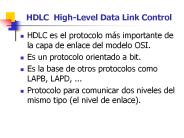 HDLC High-Level Data Link Control