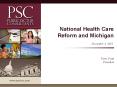 National Health Care Reform and Michigan PowerPoint PPT Presentation