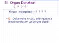 5?Organ Donation     ???? PowerPoint PPT Presentation