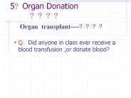 5?Organ Donation     ????