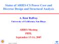 Status of ARIES-CS Power Core and Divertor Design and Structural Analysis PowerPoint PPT Presentation
