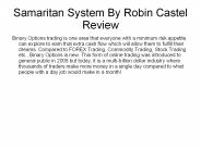 Samaritan System By Robin Castel Review