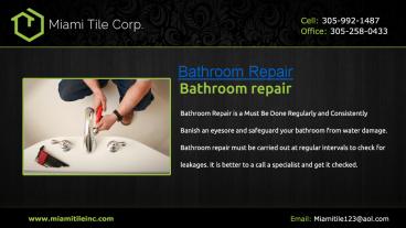Handicap Bathroom Repair Services | Miami Tile Inc.