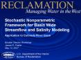 Stochastic Nonparametric Framework for Basin Wide Streamflow and Salinity Modeling PowerPoint PPT Presentation