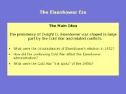 The Eisenhower Era