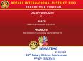 ROTARY INTERNATIONAL DISTRICT 3190 Sponsorship Proposal PowerPoint PPT Presentation
