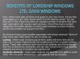 Benefits of Lordship Windows Ltd. Sash Windows PowerPoint PPT Presentation