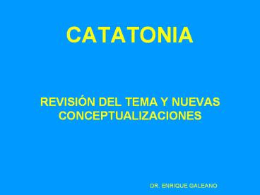 CATATONIA