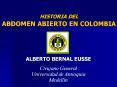 HISTORIA DEL ABDOMEN ABIERTO EN COLOMBIA PowerPoint PPT Presentation