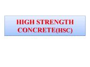 High strength concrete