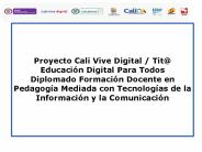 Proyecto Cali Vive Digital / Tit@ Educaci