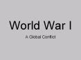 World War I PowerPoint PPT Presentation