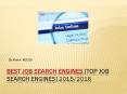 BEST JOB SEARCH ENGINE [CAREER FINDER WEBSITES] 2015-2016 PowerPoint PPT Presentation