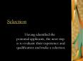 Selection PowerPoint PPT Presentation