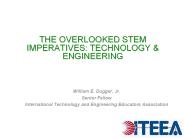 THE OVERLOOKED STEM IMPERATIVES: TECHNOLOGY
