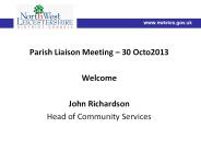 Parish Liaison Meeting 