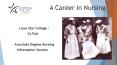 A Career in Nursing PowerPoint PPT Presentation