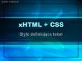 xHTML   CSS PowerPoint PPT Presentation