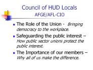 Council of HUD Locals  AFGE/AFL-CIO