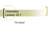 Chemistry Lesson 10.1