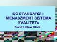 ISO STANDARDI I MENAD PowerPoint PPT Presentation