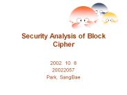 Security Analysis of Block Cipher
