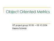 Object Oriented Metrics