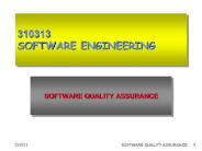 SOFTWARE QUALITY ASSURANCE