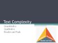 Text Complexity PowerPoint PPT Presentation