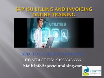 sap isu billing and invoicing online training in india