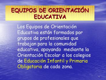 EQUIPOS DE ORIENTACI
