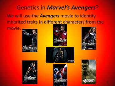 Genetics in Marvel