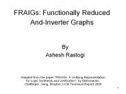 FRAIGs:%20Functionally%20Reduced%20And-Inverter%20Graphs