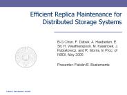 Efficient Replica Maintenance for Distributed Storage Systems