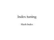 Index tuning