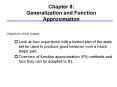 Chapter 8: Generalization and Function Approximation PowerPoint PPT Presentation